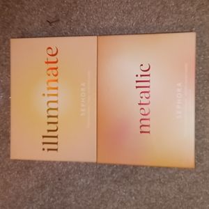 Sephora metallic & illuminate pigment Highlight Pallettes